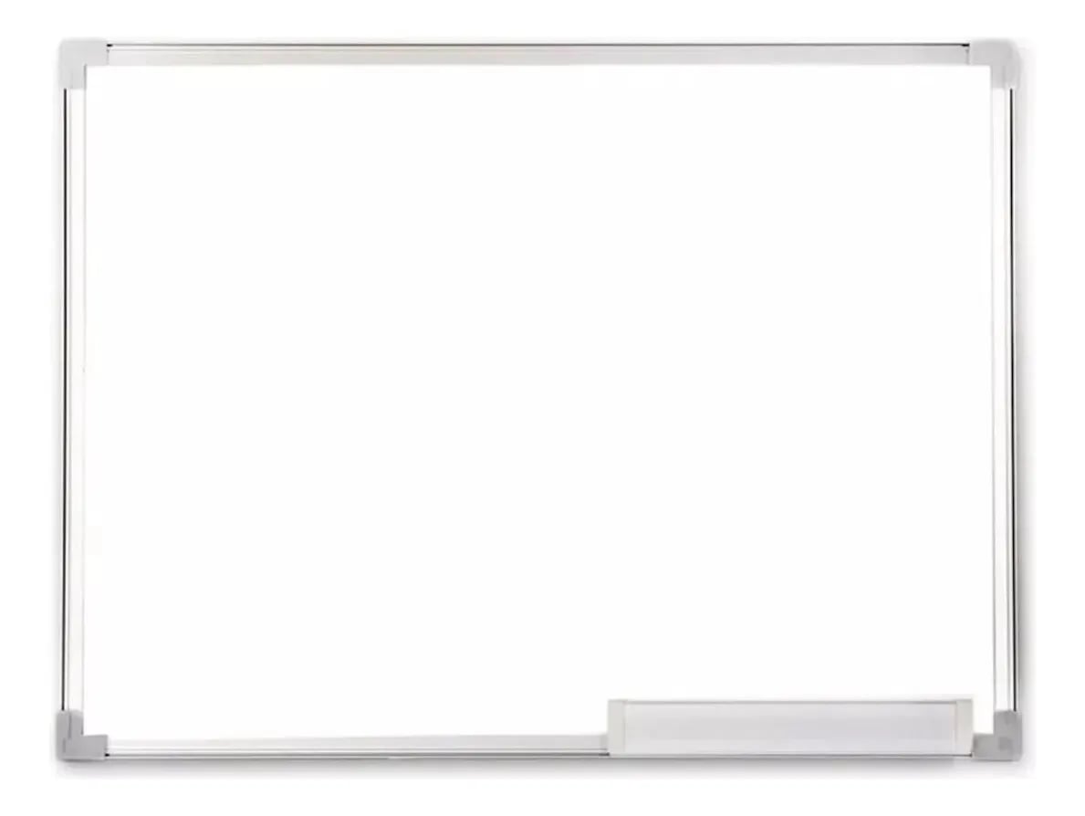 Pizarra Acrílica Magnética Marco Aluminio 90x120cm Blanco