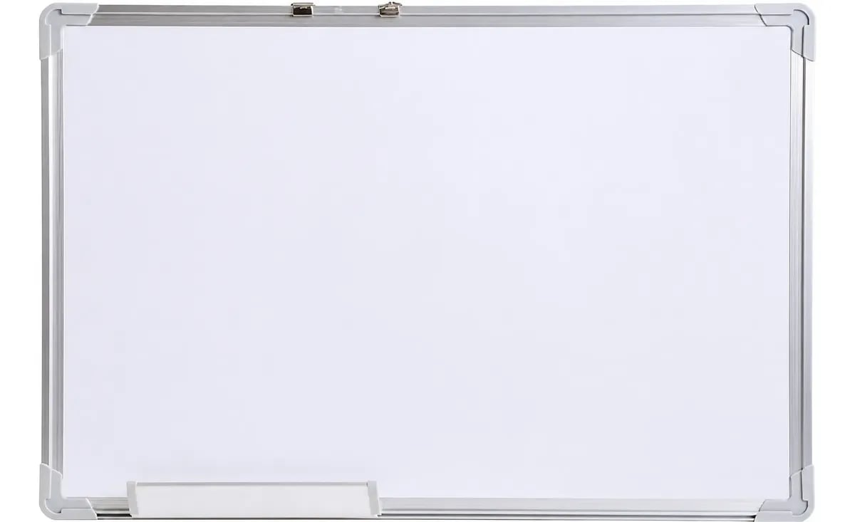 Pizarra Acrílica Magnética Marco Aluminio 90x120cm Blanco