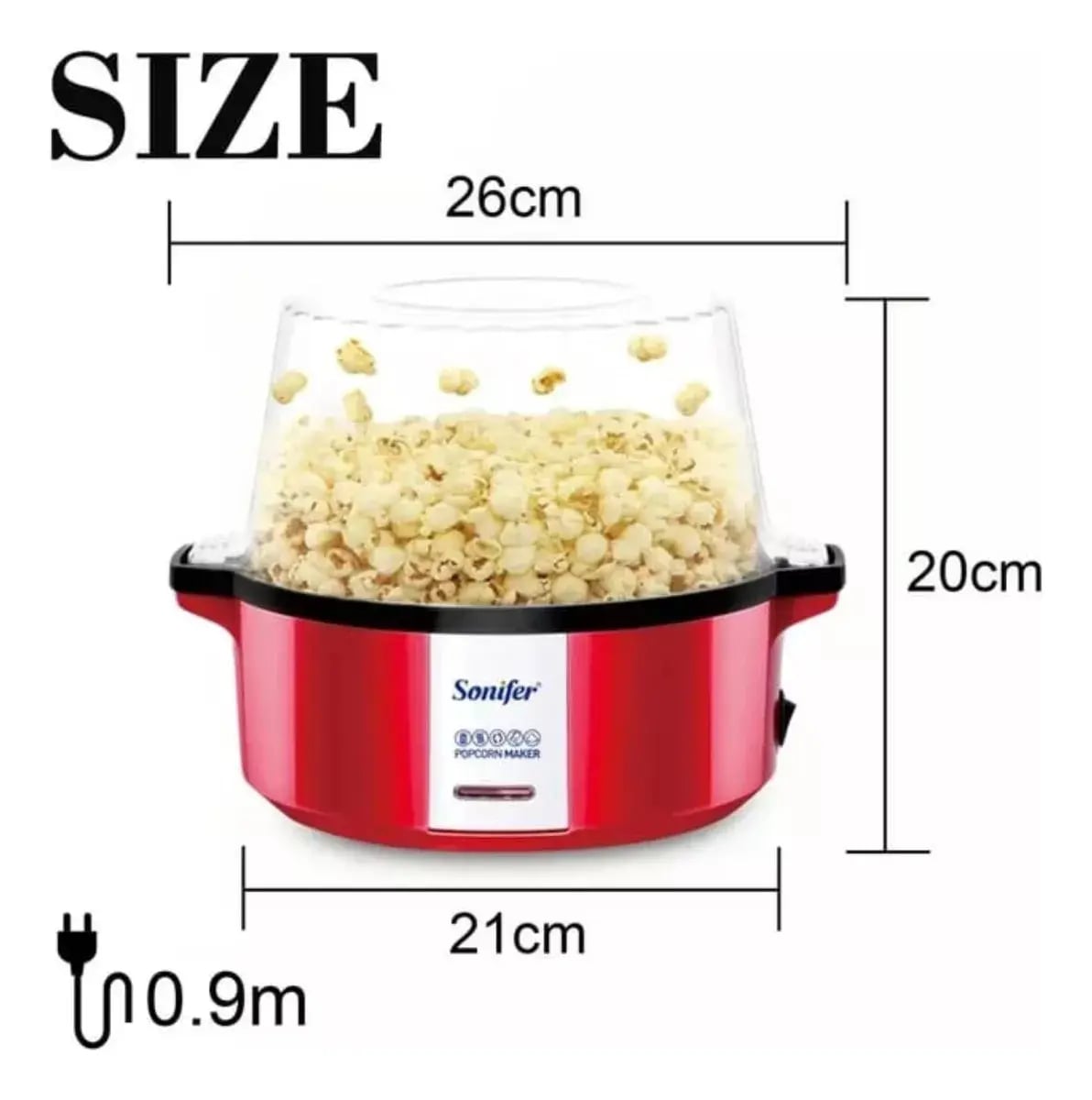 Maquina Hacer Popcorn Palomitas Cabritas 700w 5 Minutos