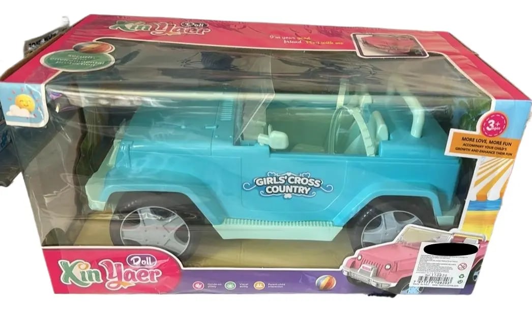 Auto Girl Barbi Cross Azul Juguete Regalo Jeep