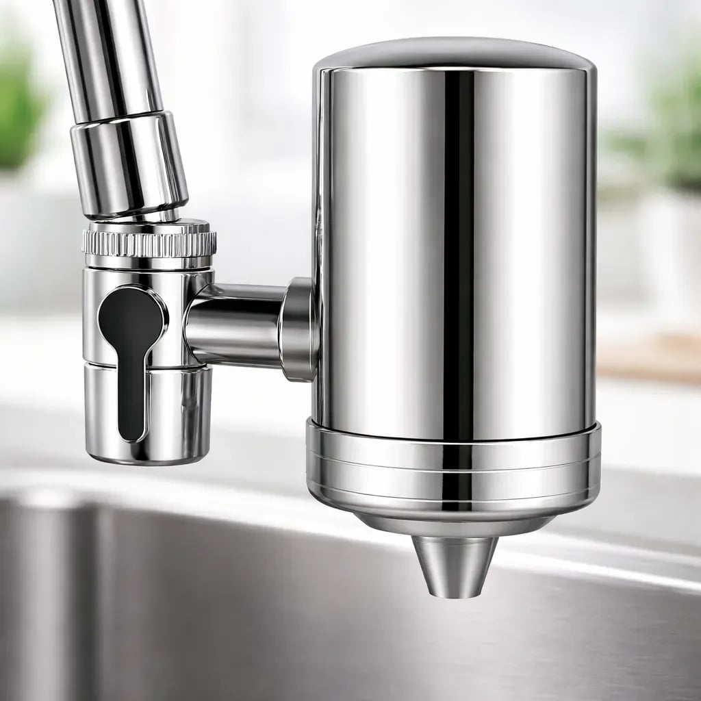 Filtro Purificador De Agua Para Llave De Cocina Cromado