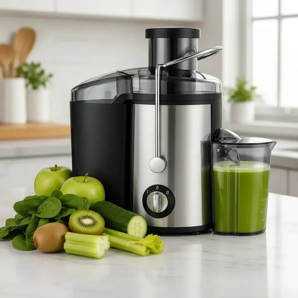 Extractor de jugos centrífugo acero inoxidable